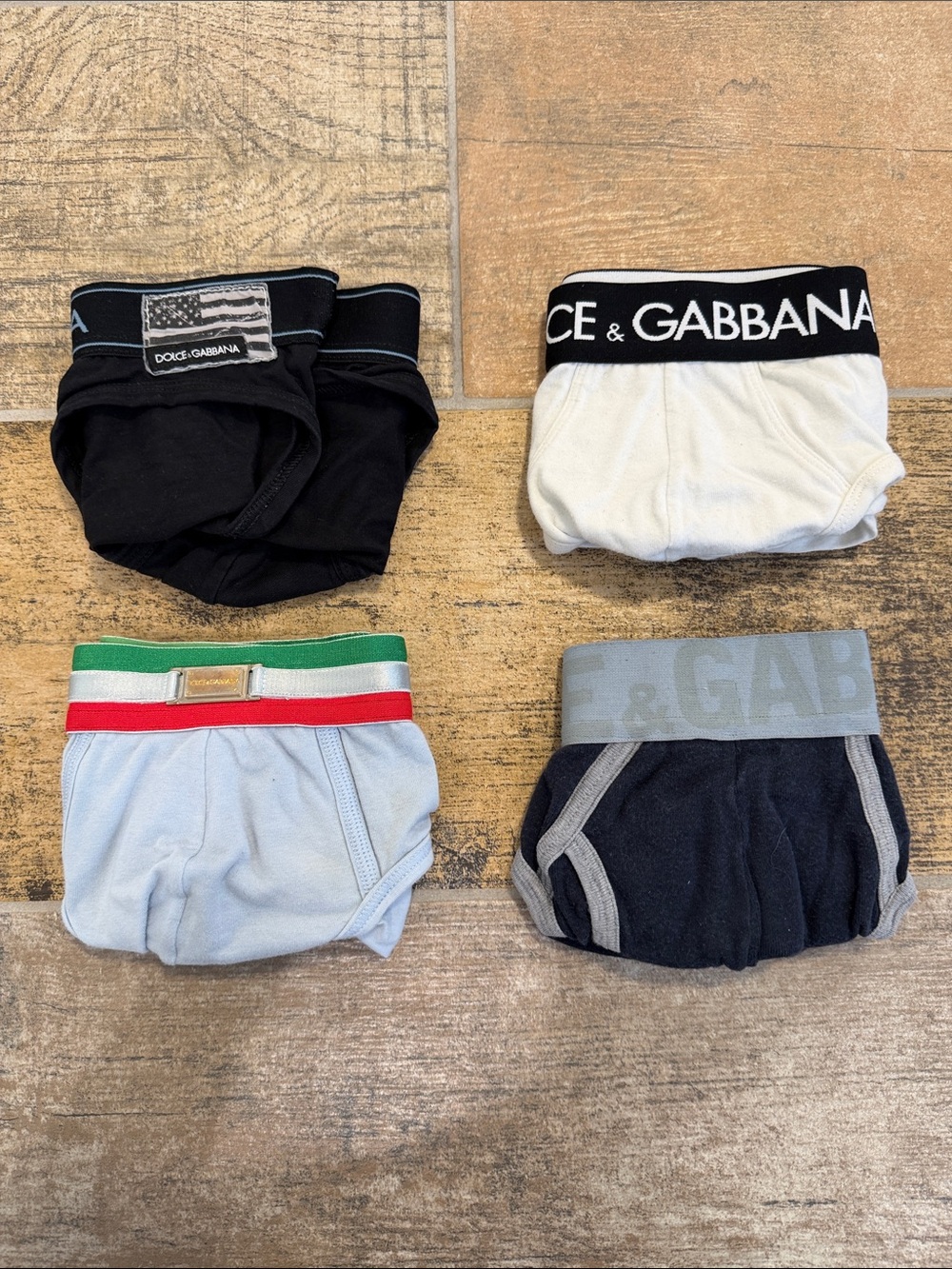 Dolce & Gabbana Men’s Briefs Set - 4 Pairs Mens Small